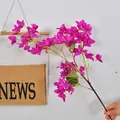 Vibrant fuchsia artificial bougainvillea branch for elegant wedding and home floral decor - Bougainvillea-87 flower purple