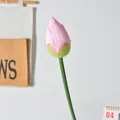 Realistischer künstlicher rosa Lotusblütenknospe für Zen-Stil Heimdekoration und Blumen - 花苞-淡粉色
