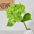 Ζωντανή πράσινη τεχνητή ορτανσία 3D εκτύπωσης για διακόσμηση σπιτιού και γάμου - 196 Petals Hydrangea / σκούρο πράσινο