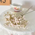 Flores de paniculata artificiales vintage para una decoración floral elegante en casa - Rosa Otoñal