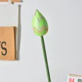 Realistischer grüner Lotusknospe-Kunstblume für Wohndeko - Lotusknospe-Grün