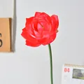 Realistische künstliche rote Lotusblume für elegante Wohndeko und Vasenarrangements - Mehrschichtiger Lotus-Rot