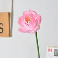 Einzelne rosa künstliche Lotusblume für elegante Wohndekoration und Blumenarrangements - Mehrschichtiger Lotus-Hellrosa