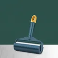 Blue and yellow sticky lint roller set including one handle and one 60-sheet roll - Lint Roller Set / 16cm-55 Sheets / Blue & Yellow