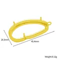 Base de pendentif en acier titane doré pour amulette thaïlandaise, 45,4 mm x 26,5 mm - Base Ovale (STAL251-GO) / Or