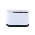 Modern minimalist black and white electric toothbrush holder bathroom storage rack - Black