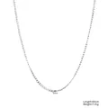 Zilveren titanium stalen ketting met een breedte van 3 mm en een lengte van 60 cm - NK Ketting (STN25272) / 3mm / Staalkleur