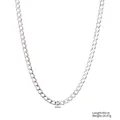 6mm titanium stalen cubaanse schakelketting 60cm lengte zilver - NK Ketting (STN25272) / 6mm / Staalkleur