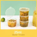 Petit pot à sauce jetable 25ml pour fruit de la passion, diamètre 3,6cm, hauteur 3,2cm - Style Transparent 25ML / 50 Pièces