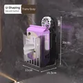 Elegante porta fazzoletti a parete grigio trasparente con ventosa a vuoto per il bagno - Tipo a Ventosa Grigio Traslucido