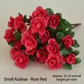 Close-up of rose red artificial azalea stems for garden and landscape decoration - Rose Red