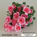 Detailed view of pink artificial azalea branches with 32cm height specification - Pink