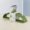 Set de 10 perchas de resina verde aguacate antideslizantes con diseño de hombros en arco - Juego de 10 Piezas / Verde Aguacate