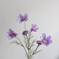 Elegant purple artificial cosmos silk flowers for home and wedding floral table decoration - Purple