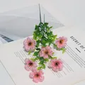 Realistischer rosa künstlicher Stiefmütterchenstrauß für Garten- und Heimdekorationen. - Rosa