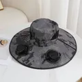 Outdoor sun hat with dual solar and USB fans for summer cooling and protection - M (56-58cm) / Camouflage Gray