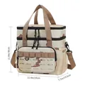 Insulated double-layer camouflage picnic cooler bag with desert pattern and strap - TG17 / Desert Camouflage