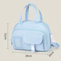 Γαλάζια τσάντα ita bag χιαστί με διαστάσεις 29x21x10cm για μαθήτριες σχολείου - Μπλε