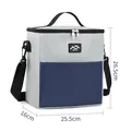 Sac isotherme portable gris et bleu pour le camping et la conservation d'aliments. - Gris et Bleu Marine