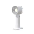 Minimalist portable white mini handheld USB rechargeable fan with desktop stand base - Mini Portable Style (Y03) / White