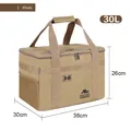 Professional 30L Khaki outdoor camping storage bag with large capacity 38x30x26cm - Khaki Camping Bag / 30L / Khaki