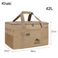 42L Khaki large capacity outdoor camping gear storage bag with dimensions 48x33x27cm - Khaki Camping Bag / 42L / Khaki