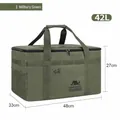 Military green tactical camping storage bag 42L capacity for outdoor gear organization - Army Green Camping Bag / 42L / Army Green
