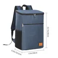 Blue insulated backpack cooler bag for picnic and hiking with 40x28x16.5cm dimensions - Jianyu Series / 28x16.5x40cm / Navy Blue