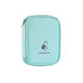 Compact light green portable medicine storage pouch for travel and outdoor first aid use - S / Tiffany Green