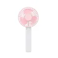 Portable handheld mini fan with pink blades and a foldable white handle for cooling - N12 Folding Style (N12) / Pink