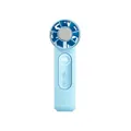 Light blue portable handheld fan with 199-speed LED display and integrated ice cooling - High Speed Digital Display Ice Cooling (Blue) / Blue