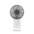 Mini ventilateur portable blanc minimaliste pour étudiants, bureau et extérieur - Base Pliable / Blanc