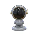 Portable astronaut hand warmer with LED digital display, stylish grey and gold USB charger - Digital Display Style (gcA) / Standard Grey