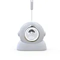 Portable cartoon astronaut hand warmer, USB rechargeable battery, stylish white finish - Space Capsule White