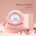 Scaldamani portatile a coniglio rosa e luce notturna con batteria da 4000mAh - Stile Luce Notturna Capsula Spaziale Coniglio / 005 Capsula Spaziale Rosa