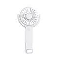 Portable handheld mini fan in white color with rotating head and hanging hook - Y18 Rotating Hook Style / Snow White