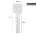 White self-adhesive velcro cable ties 10-pack with 9cm length and 2.8cm width dimensions - 10 Pieces Pack / White