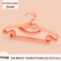 Haltbarer orangefarbener Baby-Kleiderbügel aus Kunststoff mit Schleife (28,5x15,5 cm) - Schleife-Stil / Orange