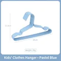 Perchas infantiles azul nórdico de plástico antideslizantes 29cm para ropa de niños - Azul Nórdico 29cm Niños Recubierto