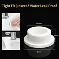 Universal white silicone basin overflow hole plug seal cover (1-pack set) - 1 Piece