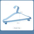 Percha antideslizante azul nórdico de alta calidad con revestimiento de plástico - Azul Nórdico 40cm Con Gancho