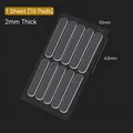 Transparent silicone anti-collision strips, 10-pack set with 2mm thickness for furniture - Medium Style (10 Pieces Pack) / 63*10*2MM / Clear