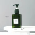 Botella de plástico rellenable verde de 13,5 cm para almacenamiento de champú y loción - Verde Oscuro (100ml)