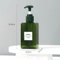 Dispensador de jabón líquido rellenable verde oscuro de 14,5 cm con bomba - Verde Oscuro (150ml)