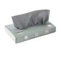 Premium 10-pack gray microfiber cleaning cloths in a 20x20cm pull-out dispenser box - 10 Pieces / Gray
