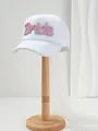 Dettaglio del cappellino bianco da sposa con perle rosa e lungo velo bianco fluente - M（56-58cm） / Stile Bride con Perla Rosa Bianco