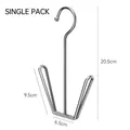 Durable stainless steel shoe drying hook, single pack variant, 20.5cm tall hanger - 1 Piece / Thickened Silver