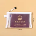 Small transparent white mesh pouch for passport and documents variant 20.5x12.5cm - A6 / White