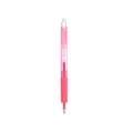 Pink retractable erasable gel pen with transparent barrel and comfort grip, 0.7mm tip - Pink Barrel with Pink Ink (1308) / 0.7 / Pink