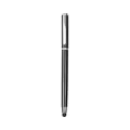 Elegant black metal capacitive touch stylus and gel pen for business office use - 0.5mm / Black
